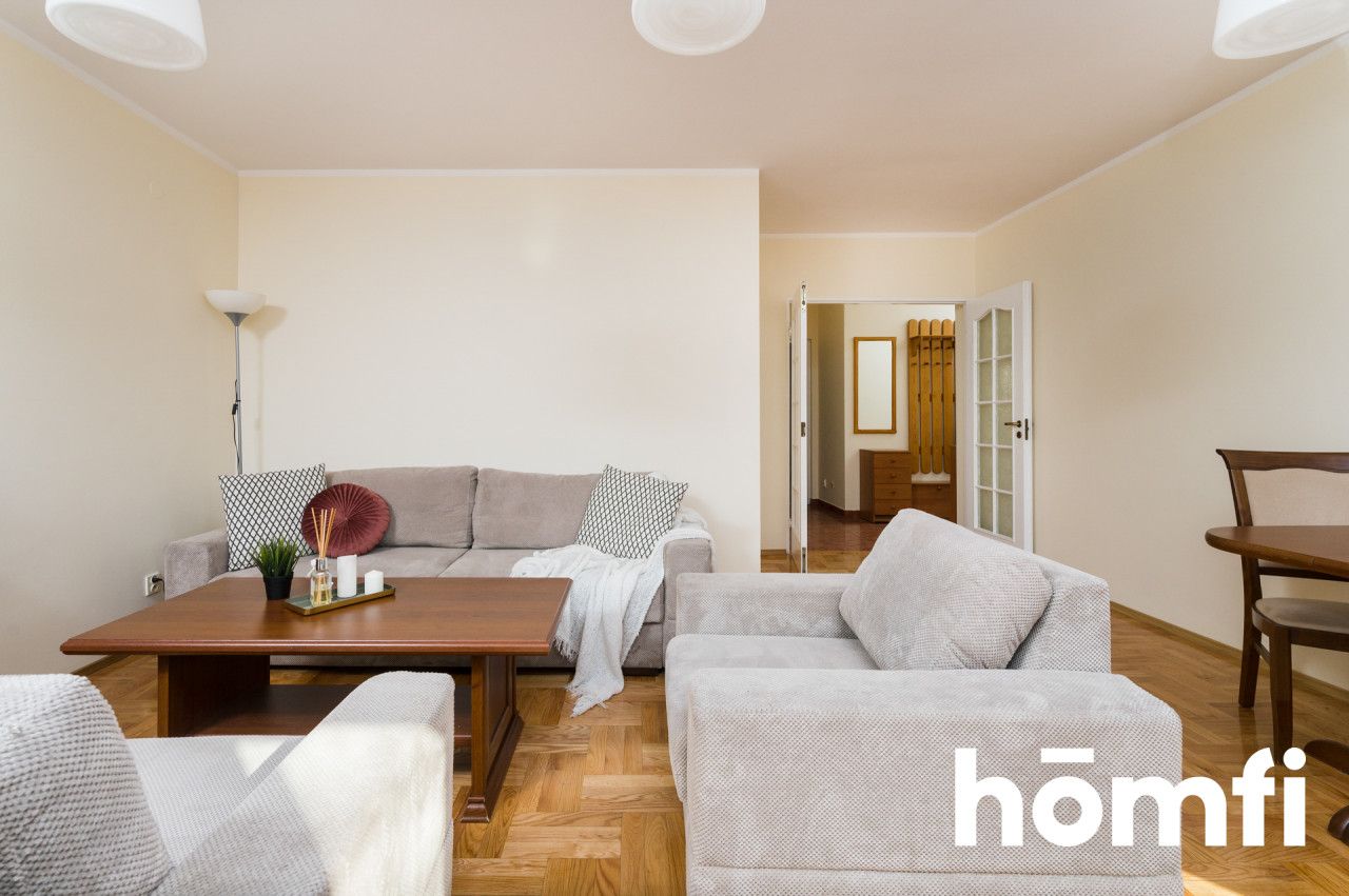 Spacious three-room apartment with a balcony, Grzegórzecka Street - Apartment - Rent - Kraków, Śródmieście / Grzegórzki