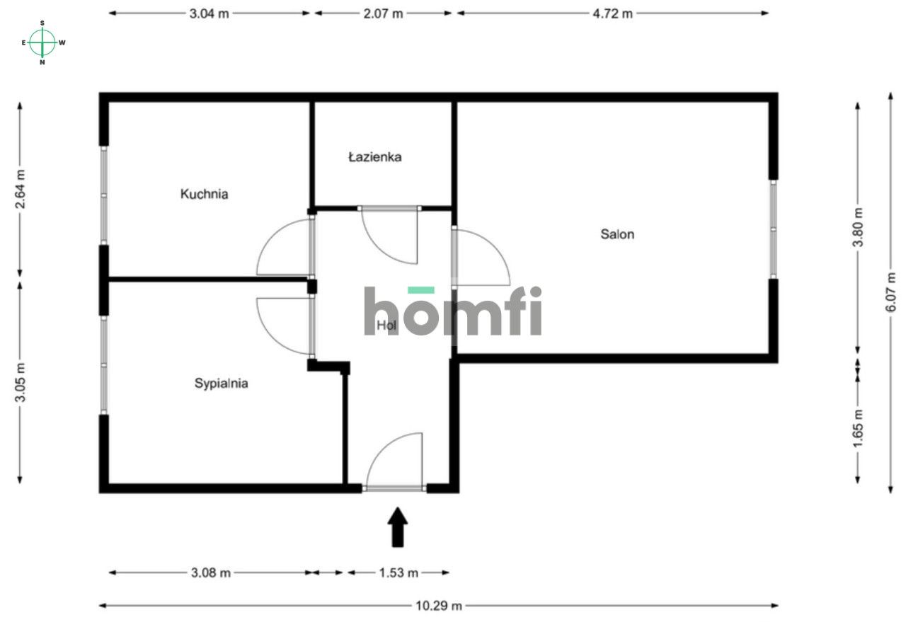 Kamienica | 2 pokoje | Galeria Mokotów/Mordor - Mieszkanie - Wynajem - Warszawa, Mokotów / Służewiec