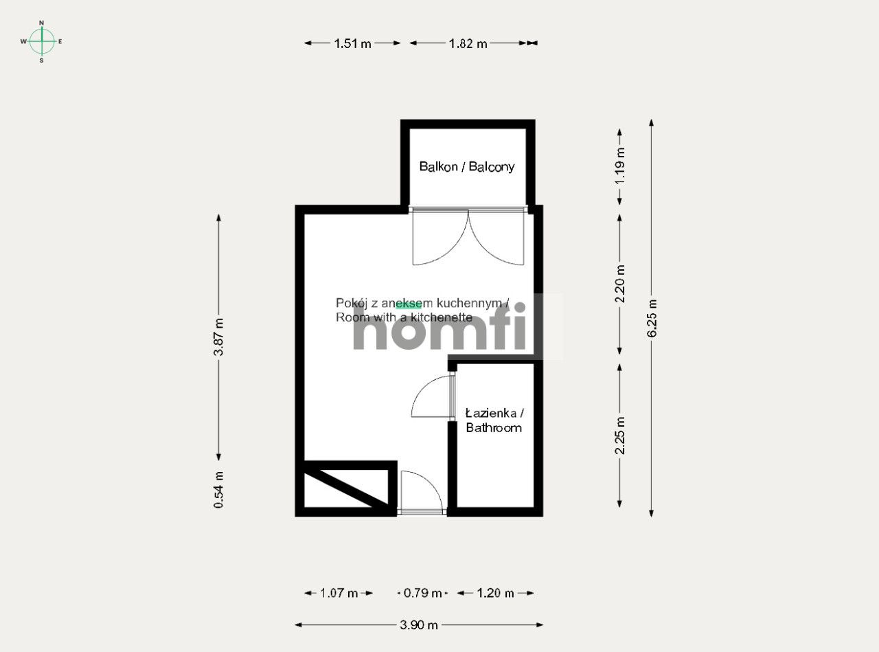 Studio Apartment | Balcony | Move-in Ready - Apartment - Sale - Kraków, Krowodrza / Czarna Wieś