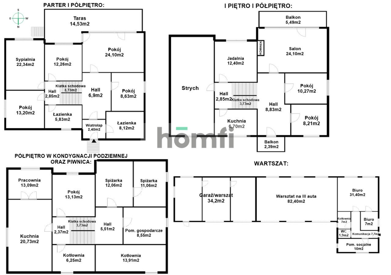 House on a large plot with a car workshop - Дім - Продаж - Rzeszów, Wilkowyja
