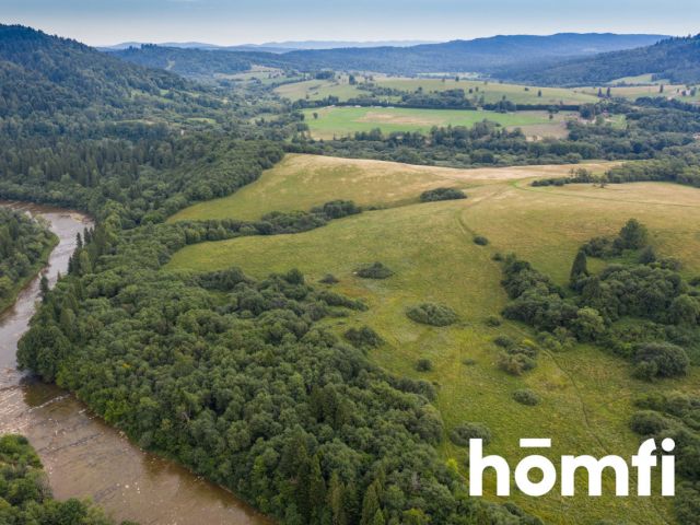 ZAKOCHASZ SIĘ! Działka z widokiem na Połoniny i bezpośrednim dostępem do Sanu 62ha - Działka - Sprzedaż - Bieszczadzki, Lutowiska / Procisne