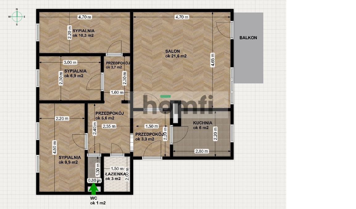 4-room apartment with VERY GOOD PRICE - Apartment - Sale - Rzeszów, Baranówka