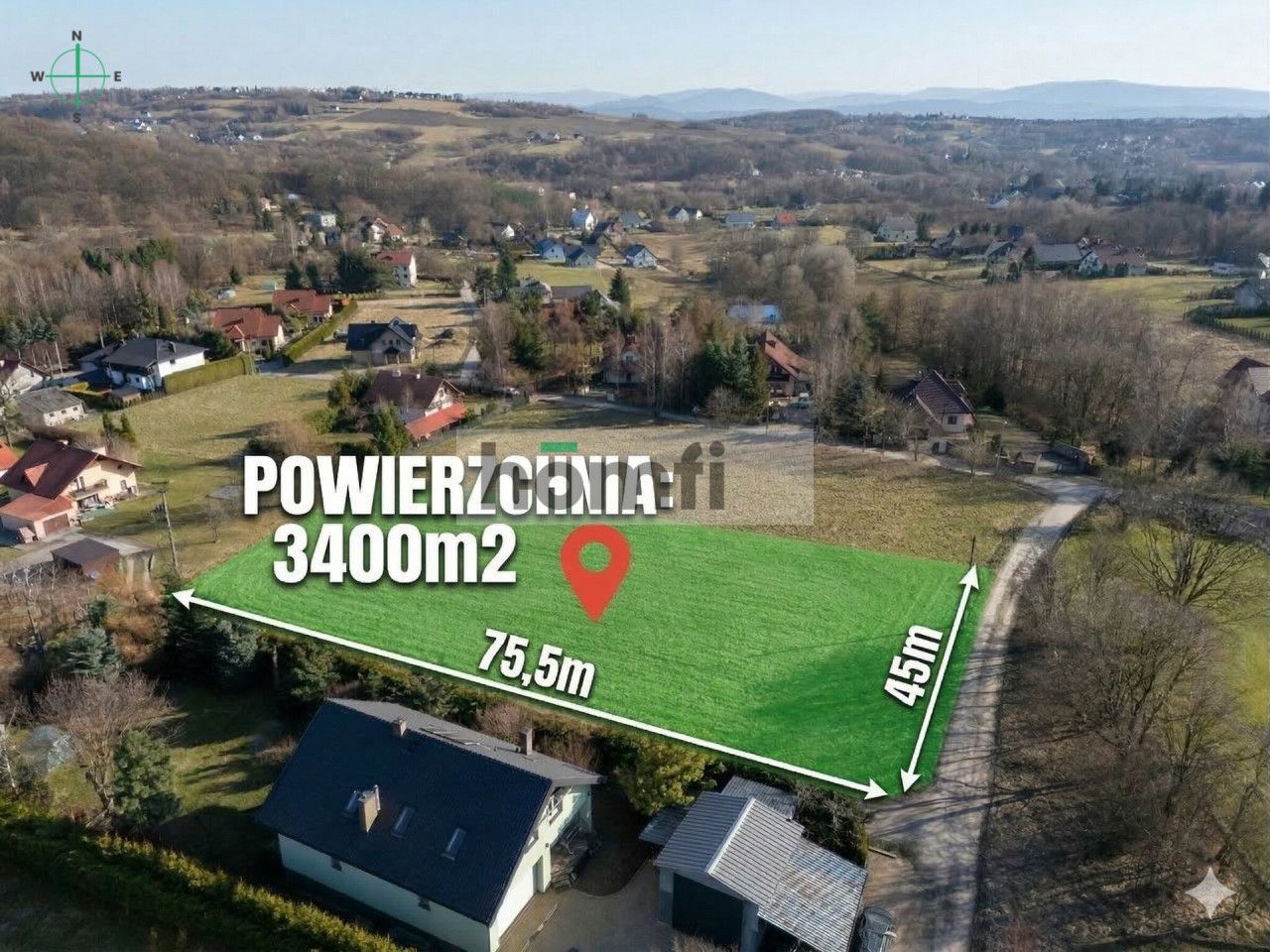 PAWLIKOWICE (WIELICZKA) | DUŻA DZIAŁKA 0,34ha | MPZP - Działka - Sprzedaż - Wielicki, Wieliczka / Pawlikowice