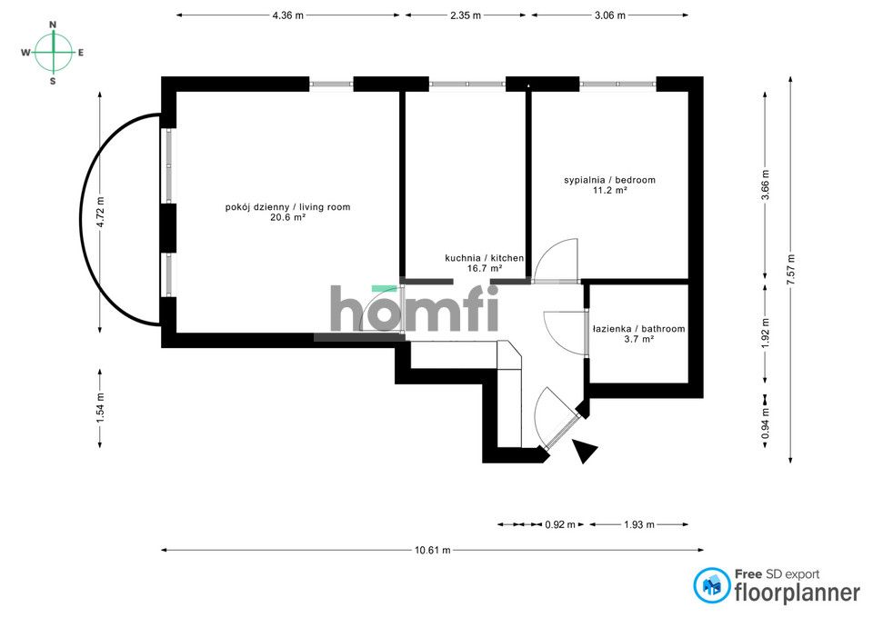 2 pokoje na Bałutach | zielona okolica | dużo szaf - Mieszkanie - Wynajem - Łódź, Bałuty