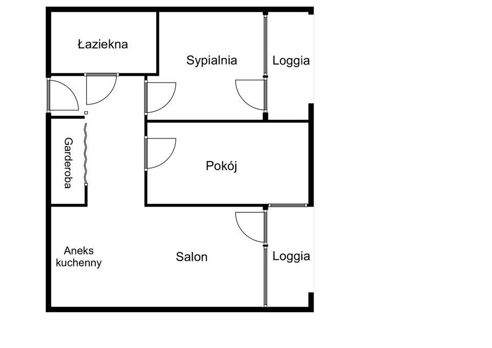 Braniborska 44, 3 pokoje, 2 balkony, Centrum - Mieszkanie - Wynajem - Wrocław, Stare Miasto