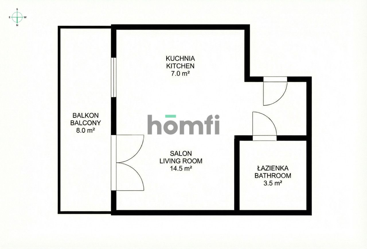 Studio apartment | High standard | Legnicka Street - Квартира - Оренда - Wrocław, Stare Miasto / Szczepin