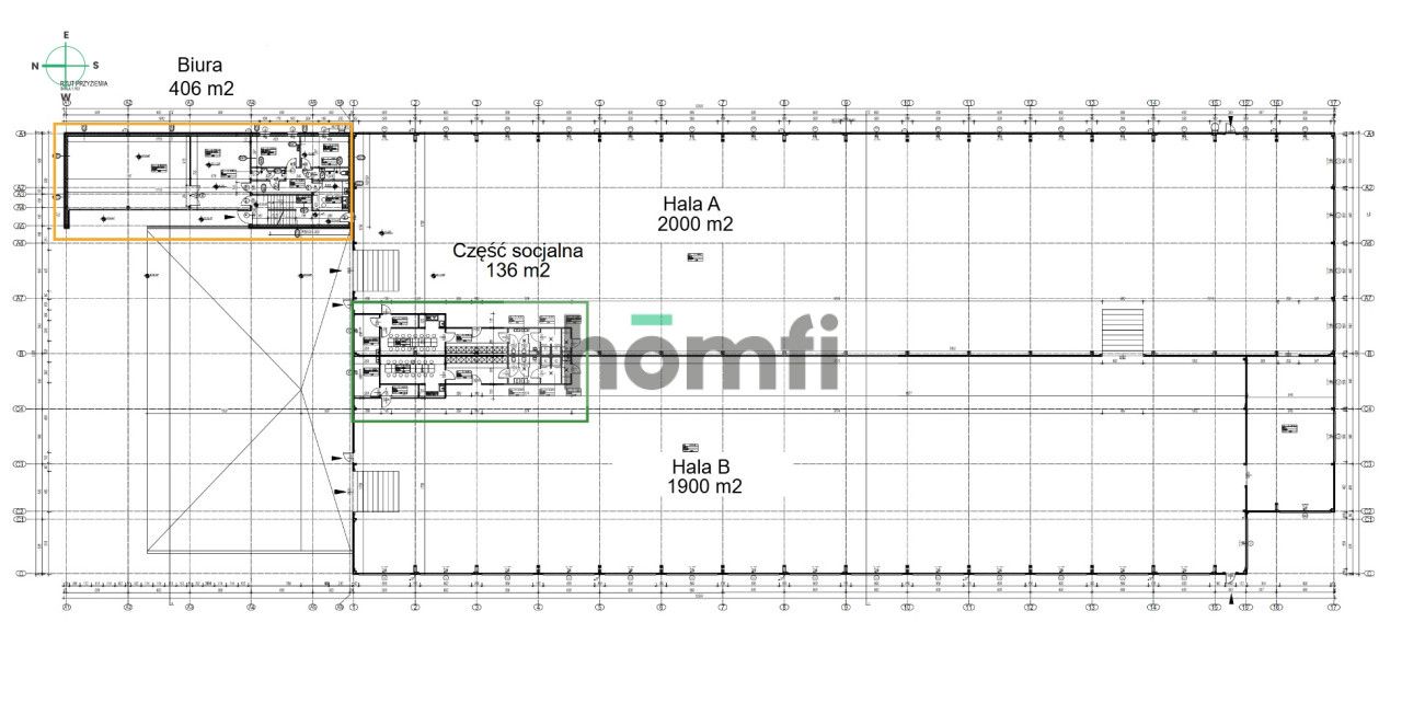 Large hall with overhead rail cranes and a maneuvering area for services or high-tech industry - automotive, electronics, robotics, pharmacy, defense industry | Badeniego | Igołomska | Nowa Huta - Комерційне приміщення - Продаж - Kraków, Nowa Huta