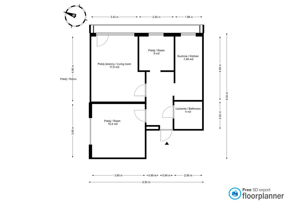 Ready to move in! 3 independent rooms - Квартира - Продаж - Katowice, Tysiąclecia