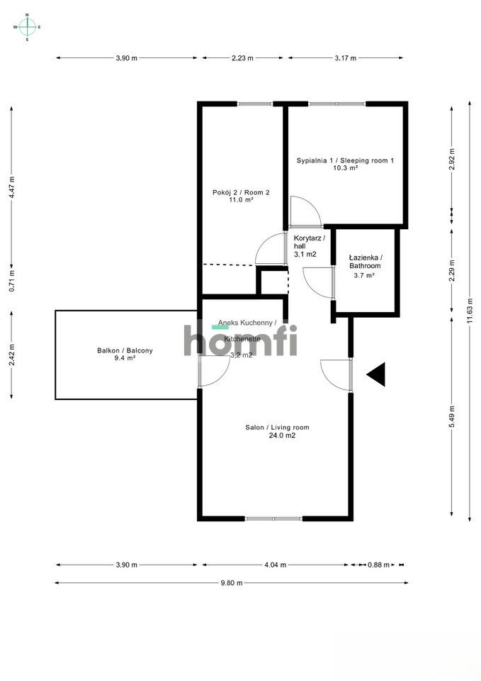 3-room apartment – ​​Groblice near Wrocław - Квартира - Продаж - Wrocławski, Siechnice / Groblice