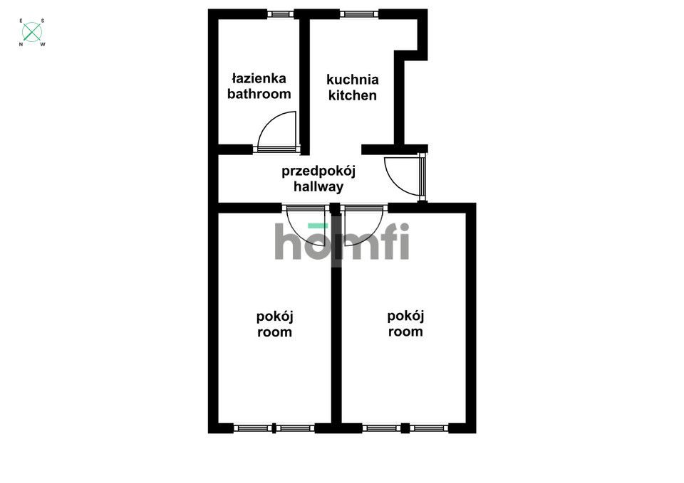 Large, decomposed 65m2, 2 rooms Kilińskiego street - Квартира - Оренда - Wrocław, Śródmieście
