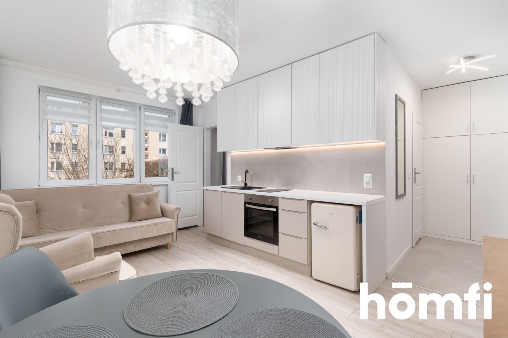 Przymorze, modern studio apartment available immediately for a year - Apartment - Rent - Gdańsk, Przymorze