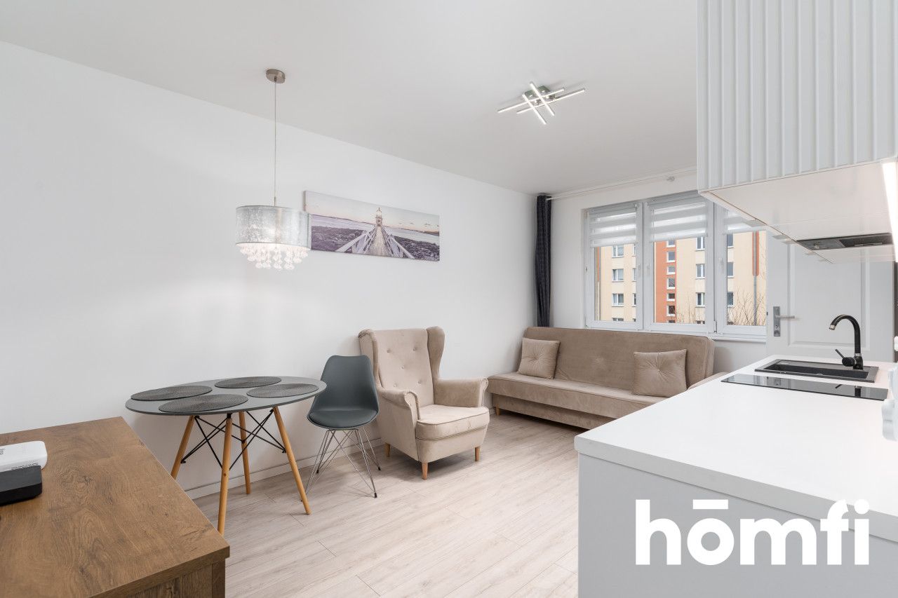 Przymorze, modern studio apartment available immediately for a year - Apartment - Rent - Gdańsk, Przymorze