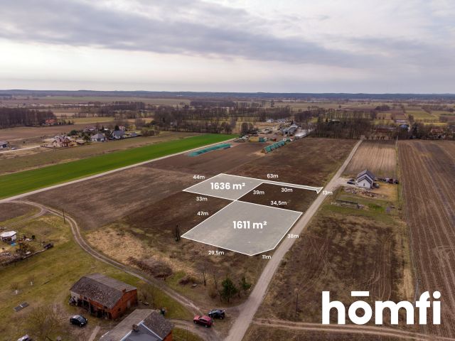 Działki budowlane | 1611 m² | 1636 m² | MPZP | Zławieś Wielka - Działka - Sprzedaż - Toruński, Zławieś Wielka