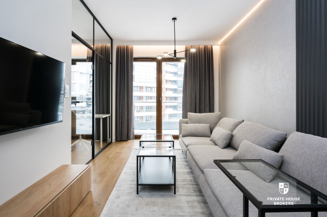 Stylowy apartament 2pok 45m2 Wiślane Tarasy - Mieszkanie - Wynajem - Kraków, Śródmieście / Grzegórzki