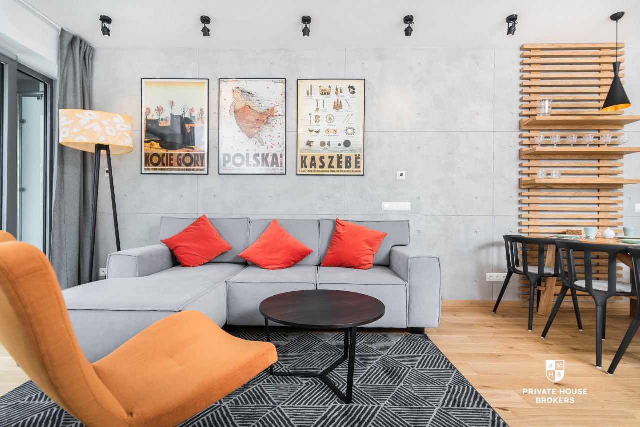 Stylish, air-conditioned apartment at Wiślane Tarasy - Apartment - Rent - Kraków, Śródmieście / Grzegórzki