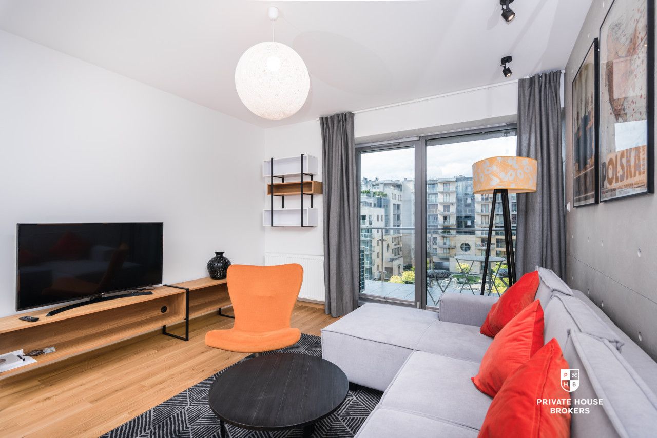 Stylish, air-conditioned apartment at Wiślane Tarasy - Apartment - Rent - Kraków, Śródmieście / Grzegórzki