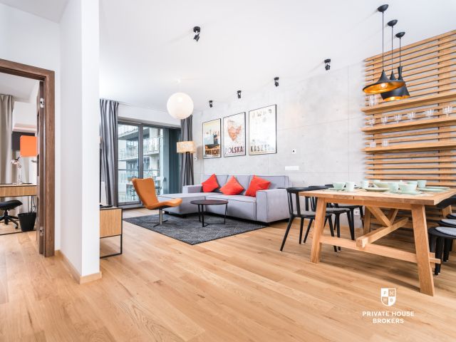 Stylish, air-conditioned apartment at Wiślane Tarasy - Apartment - Rent - Kraków, Śródmieście / Grzegórzki