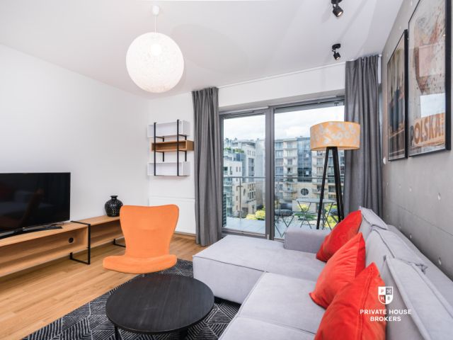 Stylish, air-conditioned apartment at Wiślane Tarasy - Apartment - Rent - Kraków, Śródmieście / Grzegórzki