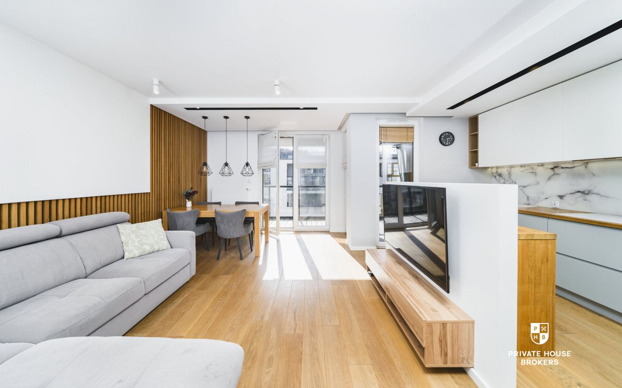 Klimatyzowane trzypokojowe 61m2 z 2 balkonami w inwestycji Wielicka Garden - Mieszkanie - Wynajem - Kraków, Podgórze