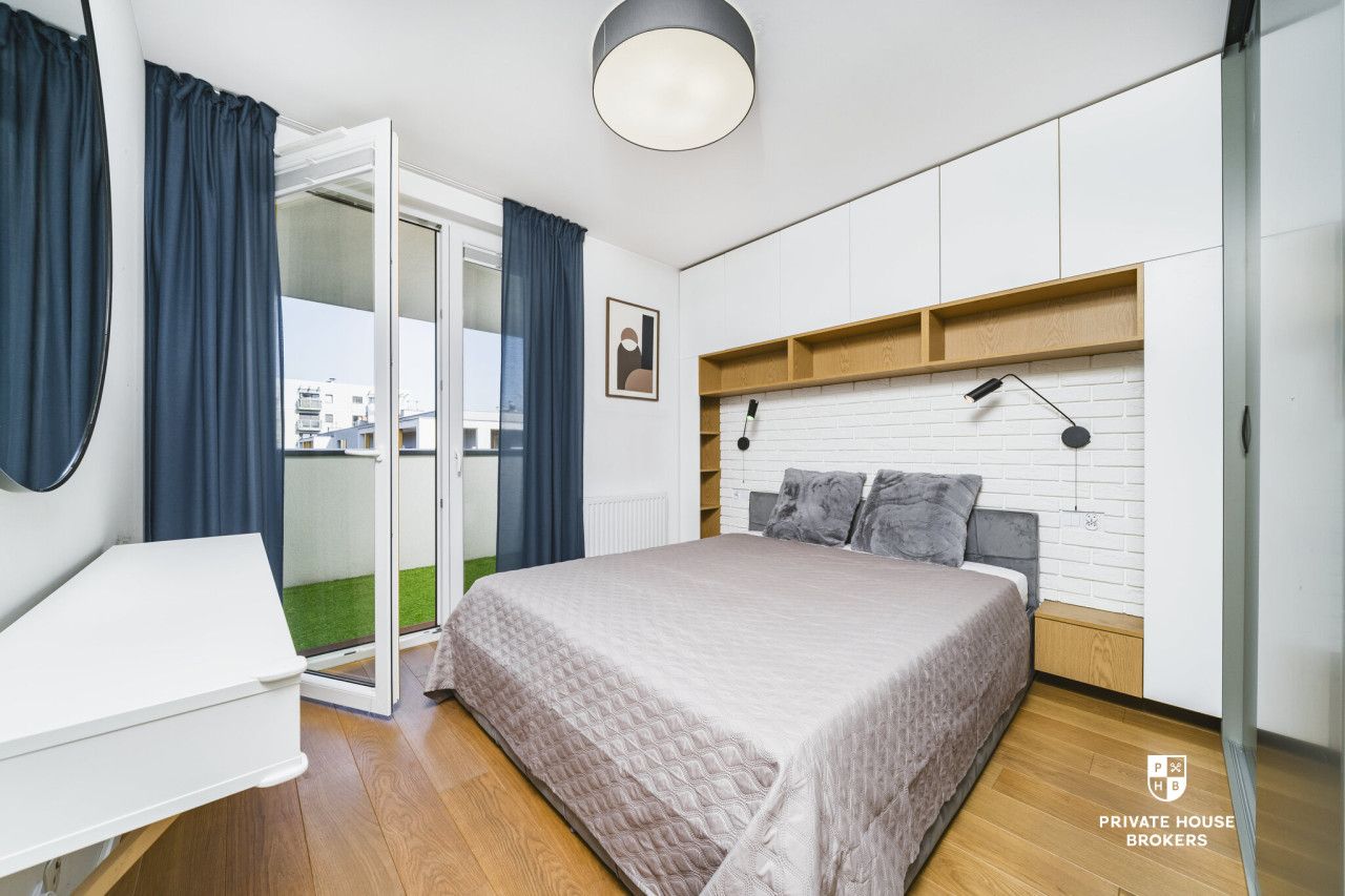 Klimatyzowane trzypokojowe 61m2 z 2 balkonami w inwestycji Wielicka Garden - Mieszkanie - Wynajem - Kraków, Podgórze