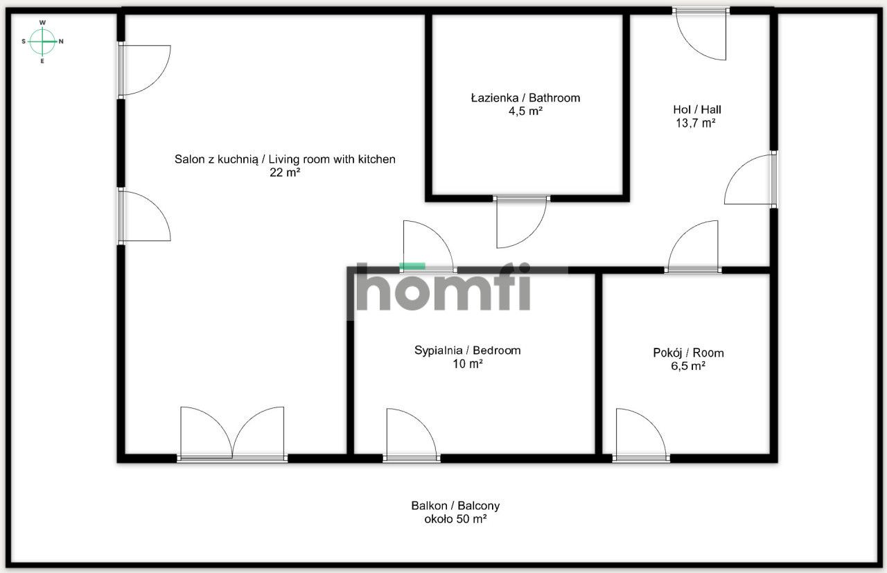AIR CONDITIONING | PARKING SPACE | 58 M² - Apartment - Sale - Rzeszów, Drabinianka