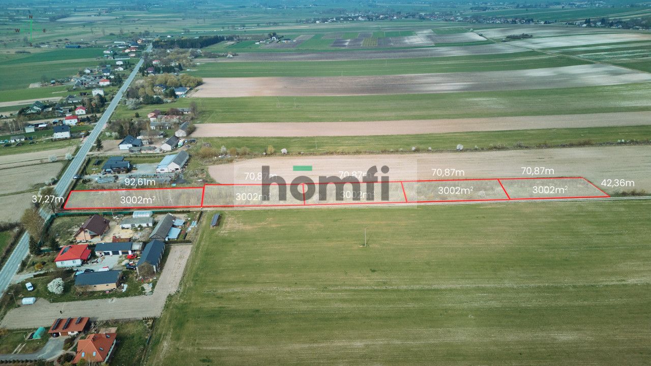 Building Plot for Sale – 3,002 m² | Borowina Starozamojska near Zamość - Ділянка - Продаж - Zamojski, Stary Zamość / Borowina