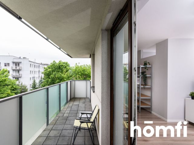 {angielski}Cozy studio apartment with a large balcony and a private bathroom - Квартира - Оренда - Kraków, Nowa Huta / Czyżyny