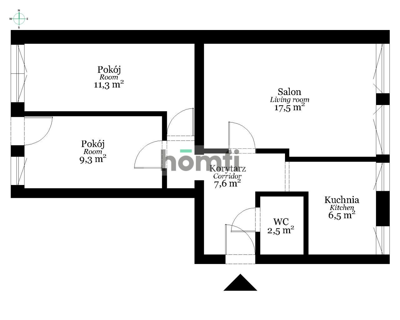 Functional 3 rooms after renovation - LSM - Apartment - Sale - Lublin, LSM