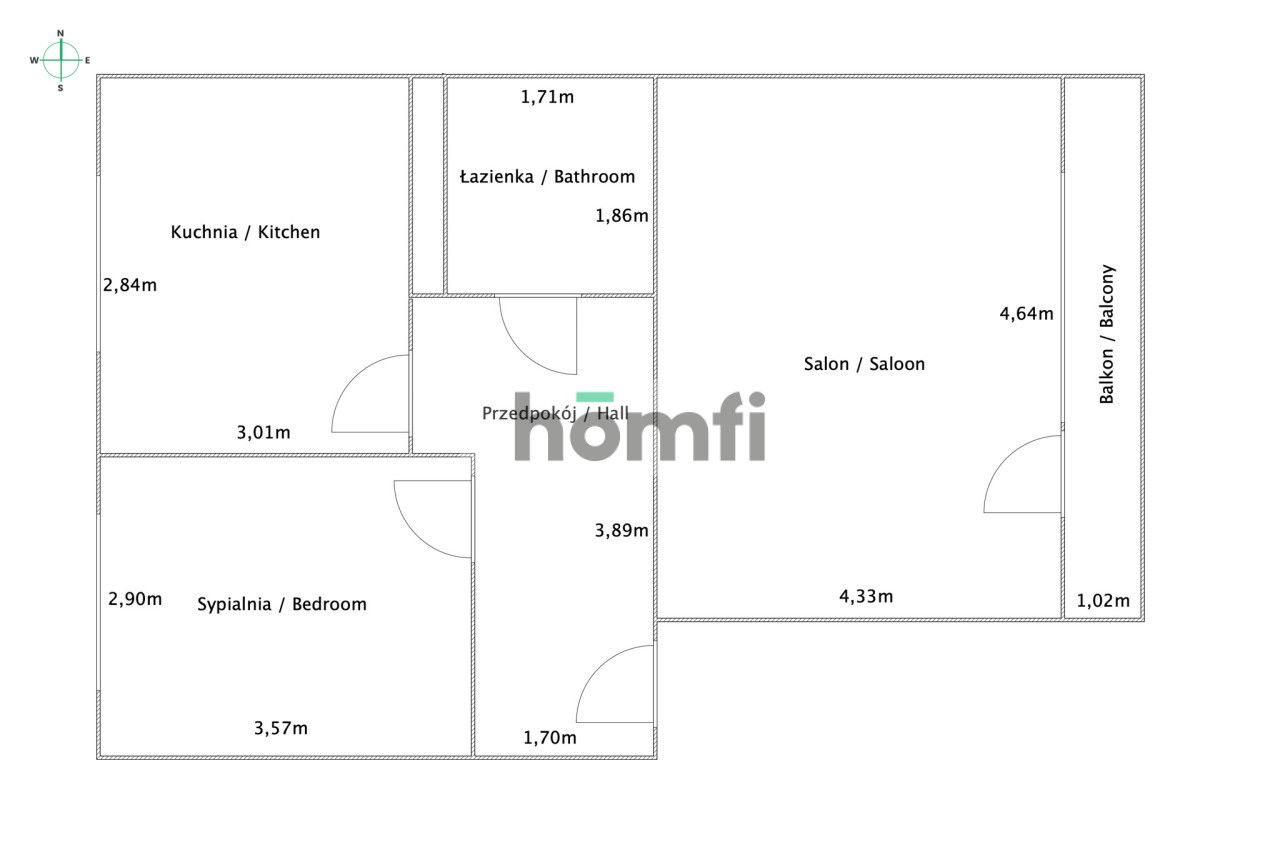 Two rooms on Sikorskiego Street, separate kitchen - Apartment - Sale - Łęczyński, Łęczna