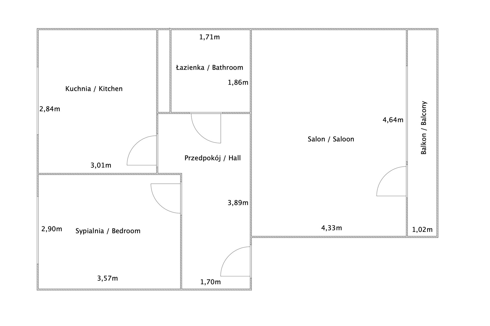 Two rooms on Sikorskiego Street, separate kitchen - Квартира - Продаж - Łęczyński, Łęczna