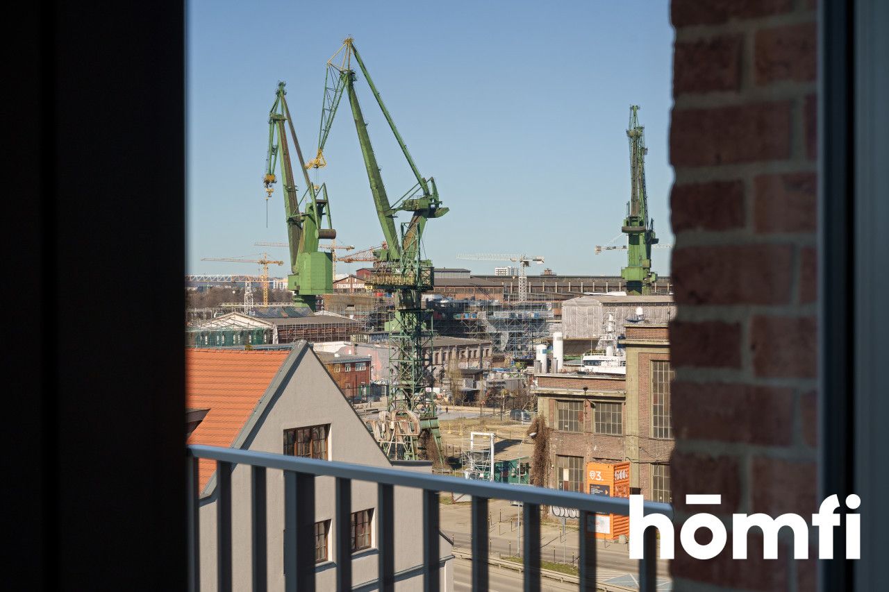 Modern 30m2, next to Electricians, view of the Cranes - Квартира - Оренда - Gdańsk, Śródmieście