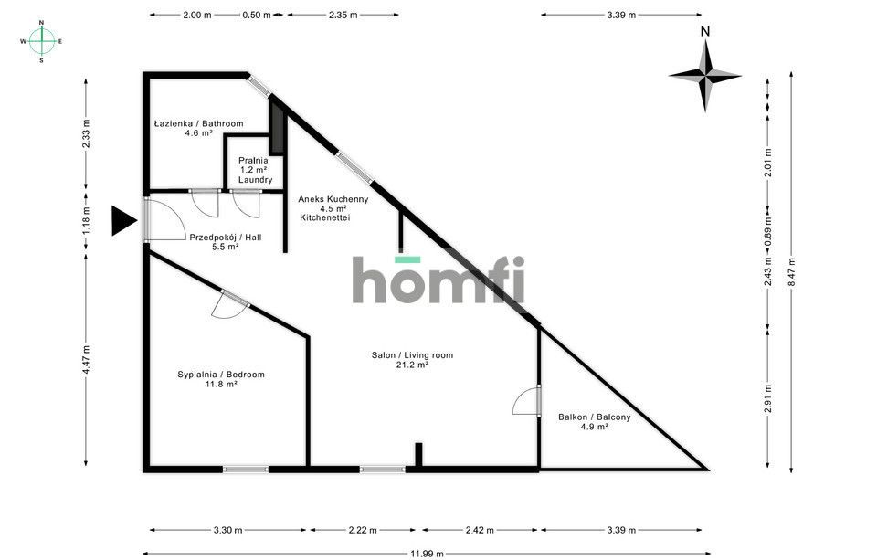 Newly renovated 3-room apartment in green Pilczyce ul. Gwarecka - Квартира - Оренда - Wrocław, Fabryczna / Pilczyce