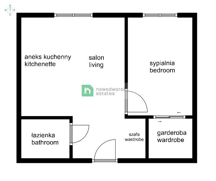 2 rooms apartment near the city center 2500 PLN - Apartment - Rent - Wrocław, Stare Miasto