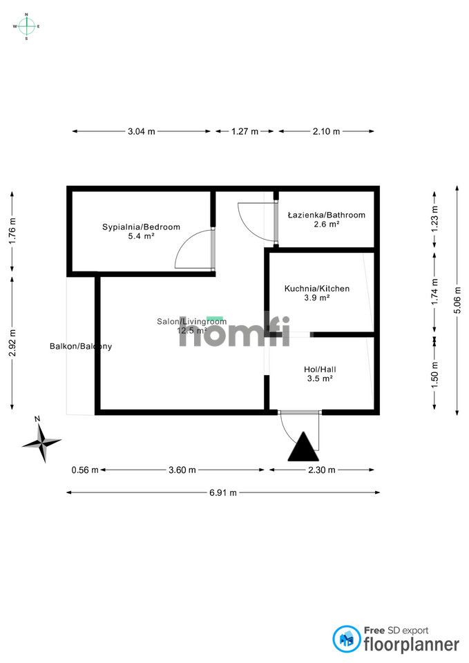 2 pokoje Wrocław, Inżynierska - Mieszkanie - Wynajem - Wrocław