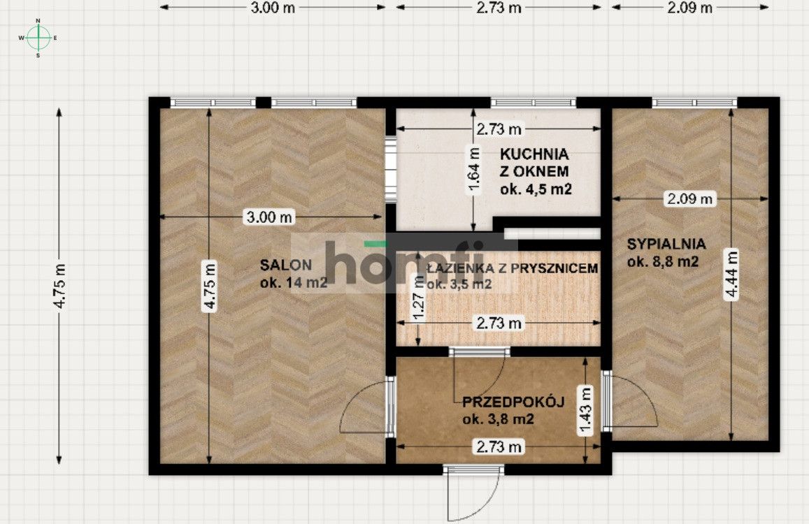 Unusual 2 rooms flat close to the city centre - Apartment - Sale - Rzeszów, Staromieście