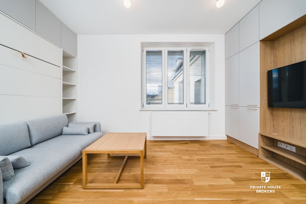 Stylowe - klimatyzowane Studio na ostatnim piętrze – jasne, klimatyczne, funkcjonalne! Wysoki Standard| Stare Miasto - Mieszkanie - Wynajem - Kraków, Śródmieście