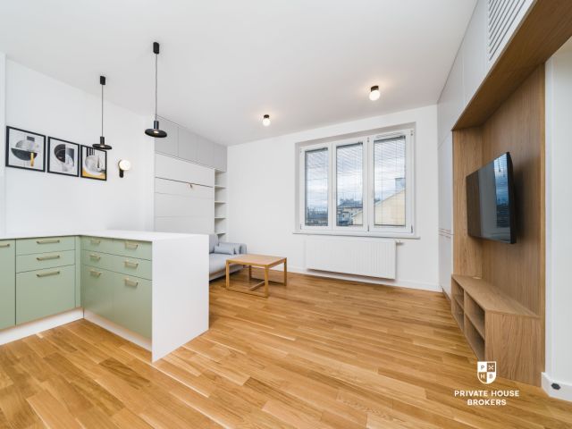 Stylowe - klimatyzowane Studio na ostatnim piętrze – jasne, klimatyczne, funkcjonalne! Wysoki Standard| Stare Miasto - Mieszkanie - Wynajem - Kraków, Śródmieście