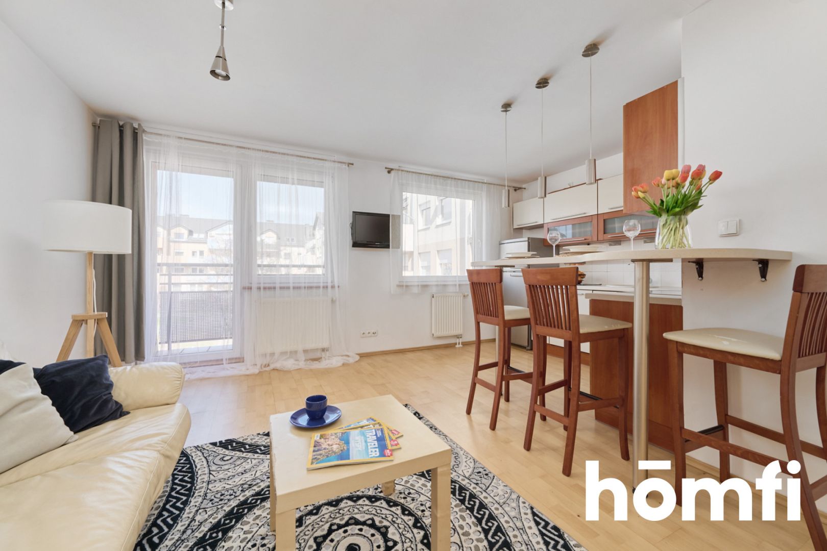 Sunny 2-room apartment with two balconies at Osiedle Morelowe, Muchobór Wielki - Apartment - Sale - Wrocław, Fabryczna / Muchobór Wielki