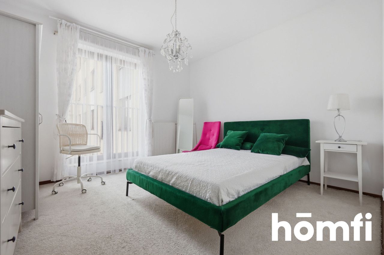 Modern, spacious 1-bedroom apartment with a separate kitchen and a large balcony – Bielany, 65 Wólczyńska St.! - Apartment - Rent - Warszawa, Bielany