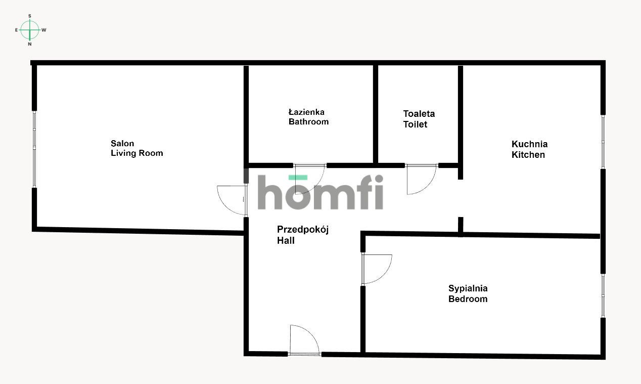 A comfortable, fully-arranged apartment with balcony - Квартира - Продаж - Wrocław, Fabryczna / Gądów Mały