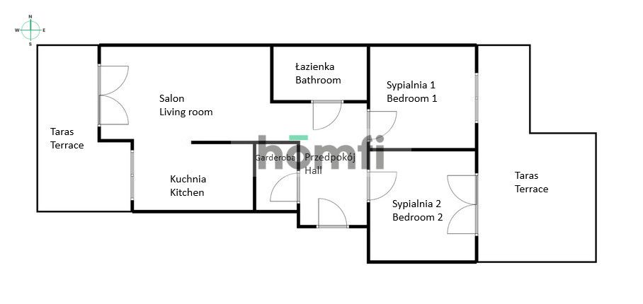 3 rooms | Reja Street | 2 terraces | underground parking space - Квартира - Оренда - Wrocław, Śródmieście / Ołbin