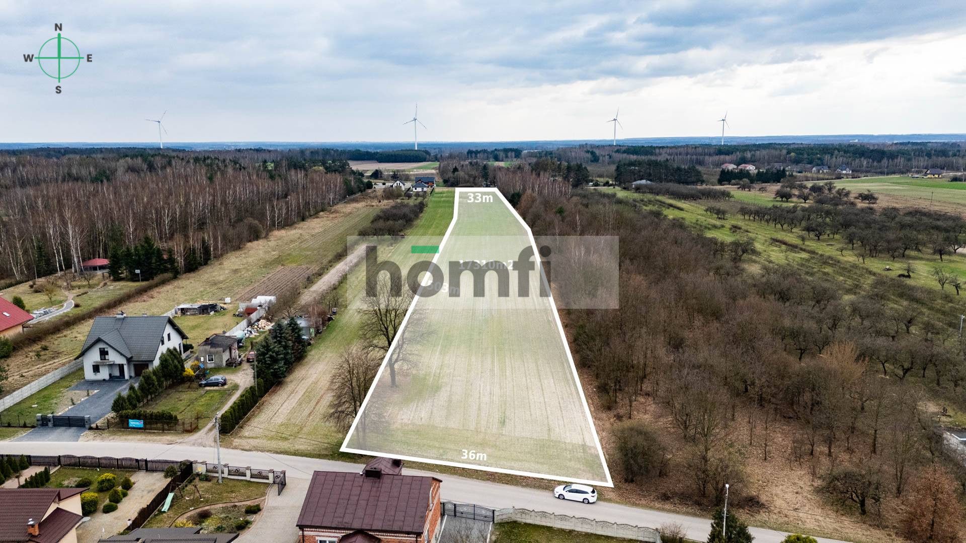 PLOT IN BIERWIECKA WOLA – SPACE, NATURE AND QUICK ACCESS TO THE CAPITAL CITY - Ділянка - Продаж - Radomski, Jedlińsk / Bierwiecka Wola