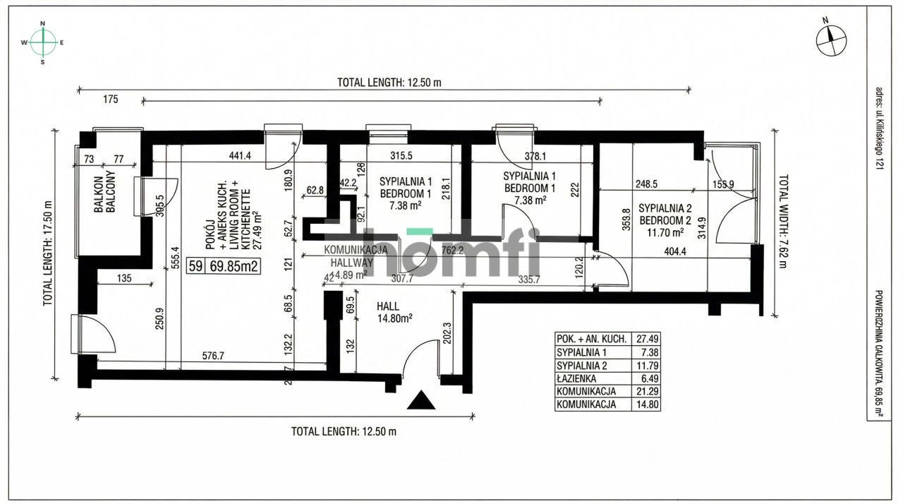 Przestronne M3 z ogrodem i garażem Kilińskiego 121 Ilumino II - Mieszkanie - Wynajem - Łódź
