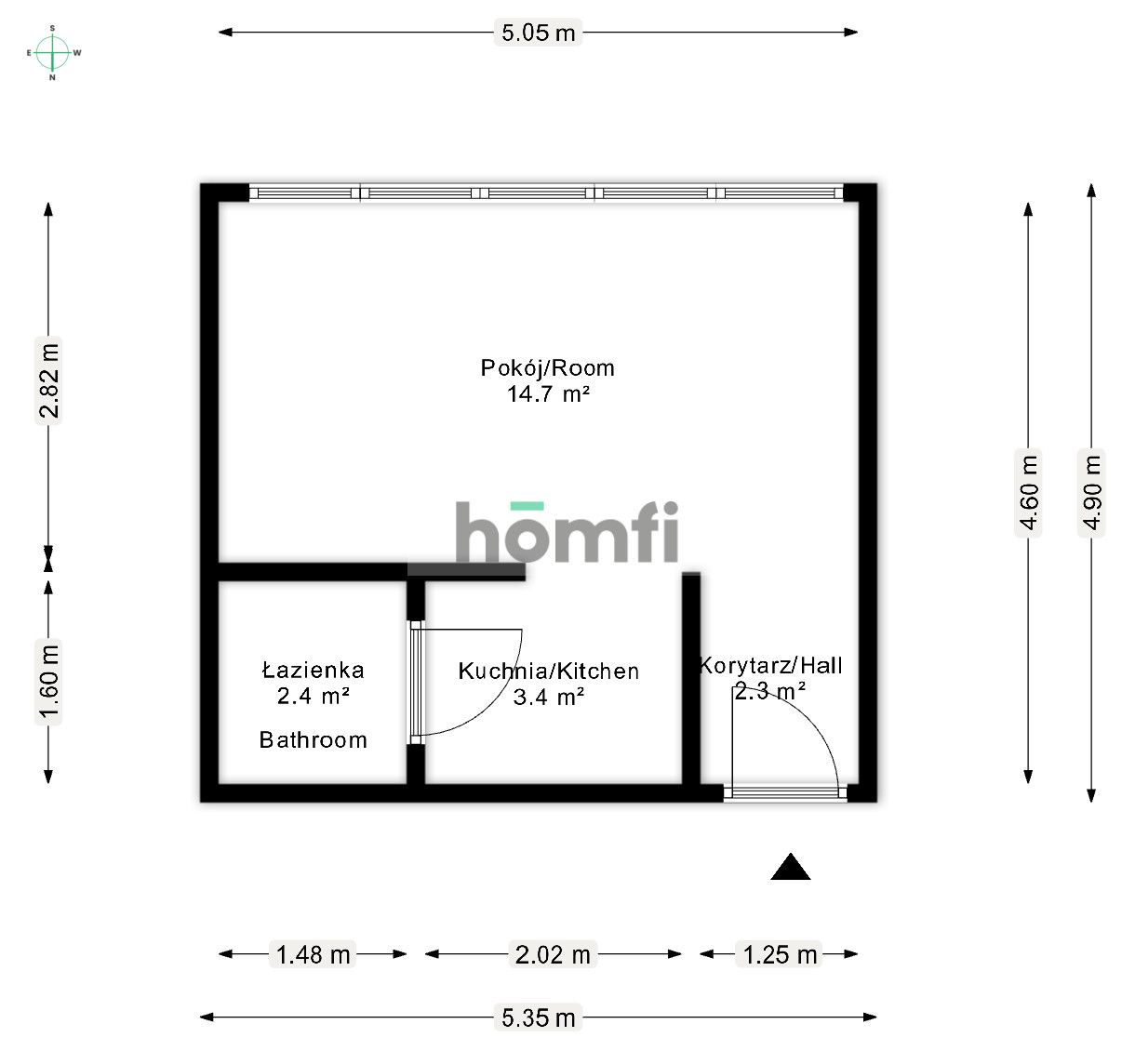 Designer Studio with Character – Krzyki. - Квартира - Продаж - Wrocław, Krzyki / Południe