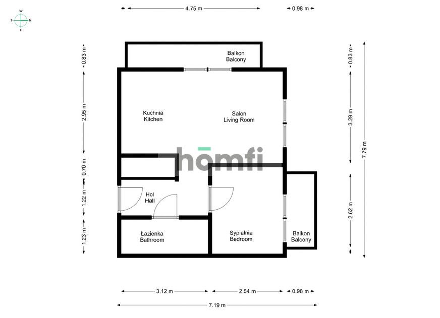 2-room apartment for rent in Poznań/Jeżyce - Apartment - Rent - Poznań, Jeżyce