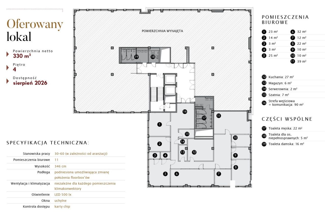 Modern office space 363 m2 / Krakowska - Commercial premises - Rent - Wrocław, Krzyki