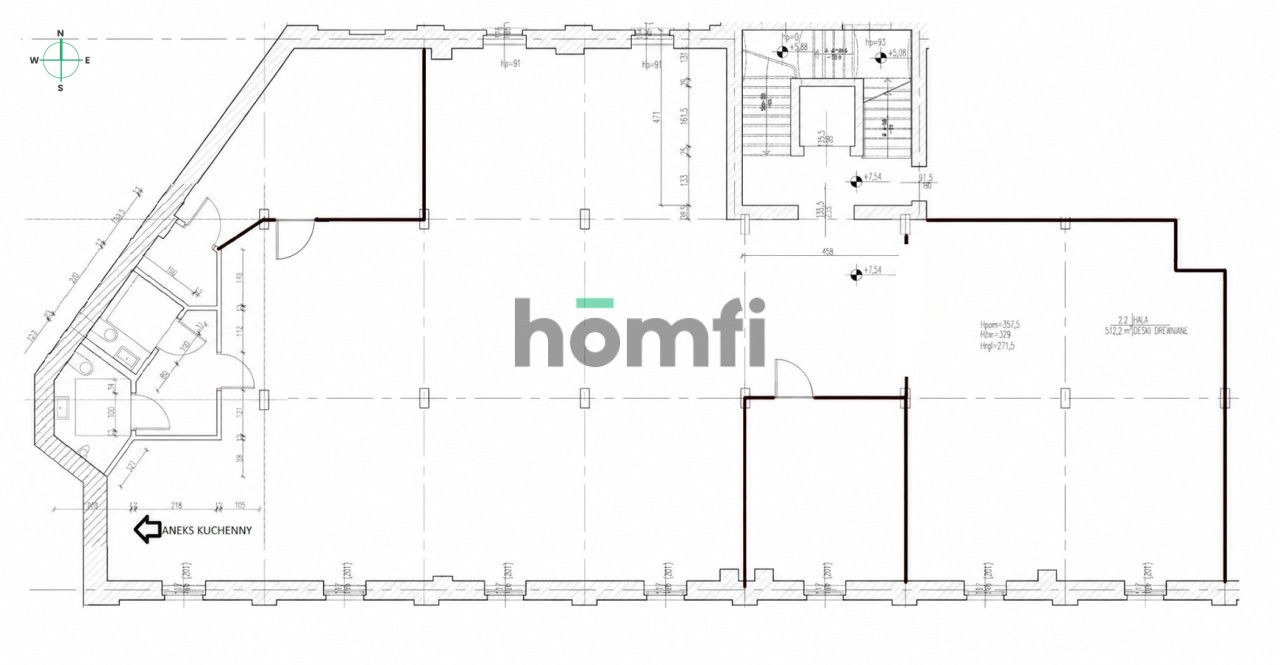 Commercial Space for Rent – 336 m² Loft Style / Krakowska Street - Commercial premises - Rent - Wrocław, Krzyki