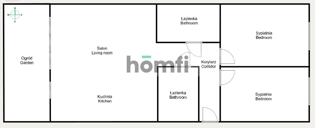 Na sprzedaż apartament 56 m2 z ogródkiem - Mieszkanie - Sprzedaż - Kraków, Nowa Huta / Czyżyny