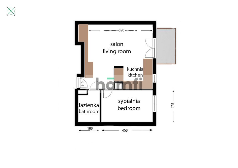 Wygodne 2 pokoje przy metrze - Mieszkanie - Wynajem - Warszawa, Bielany