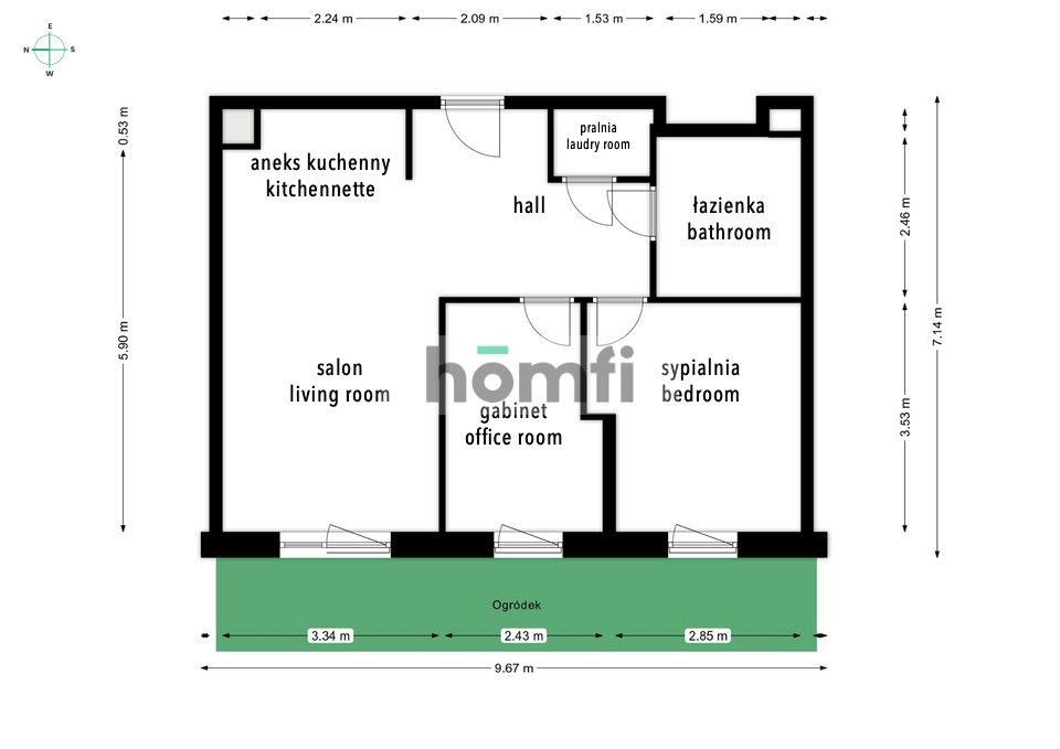 New beautiful 2 bedrooms with AC and garage - Квартира - Оренда - Warszawa, Bemowo